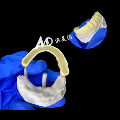 Mua PMMA Provisional Implant Bridge với bên trong rỗng để ổn định và chữa bệnh tự nhiên, Xây dựng CAD / CAM chính xác cao, Vật liệu PMMA tương thích sinh học online manufacture